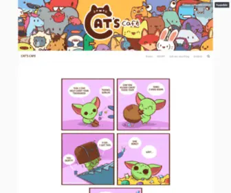 Catscafecomics.com(Cat's Cafe) Screenshot