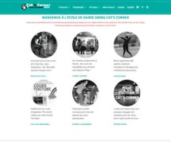 Catscorner.ca(L'école de danse Swing à Montréal) Screenshot