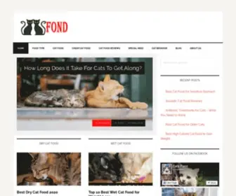 Catsfond.com(All About Cats) Screenshot