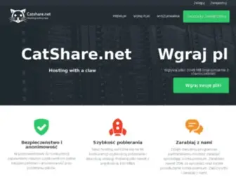 Catshare.net(Hosting with the claw) Screenshot