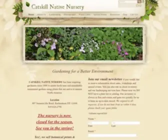 Catskillnativenursery.com(Catskill Native Nursery) Screenshot