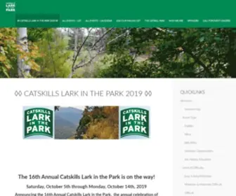 Catskillslark.org(Annual Celebration of the Catskill Park and the Catskill Mountains Region) Screenshot