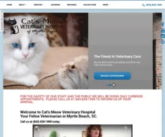 Catsmeowmyrtlebeach.com(Cats Meow Veterinary Hospital) Screenshot