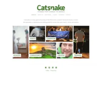 Catsnake.com(Award-winning viral videos and storytelling agency based at Somerset House) Screenshot