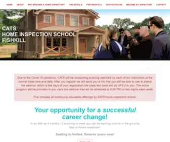 Catsoffishkill.com(CATS Home Inspection School) Screenshot