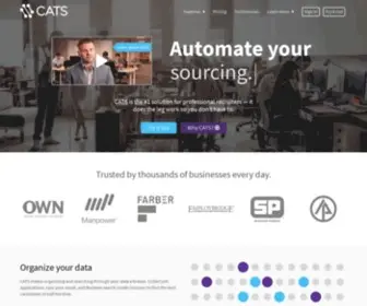 Catsone.com(CATS Applicant Tracking System (ATS) & Recruiting Software) Screenshot