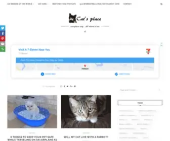 Catsplace.org(Cat's Place all information about cats) Screenshot