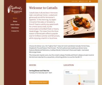 Cattailsvt.com(Brandon, VT) Screenshot