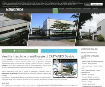 Cattaneoweb.com(Macchine Utensili Usate) Screenshot