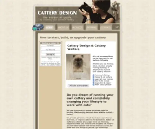 Catterydesign.com(Kennel and Cattery Design) Screenshot