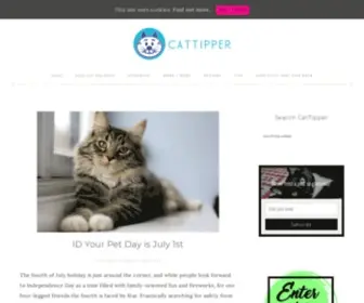 Cattipper.com(Tips for Celebrating Life with Your Cat) Screenshot