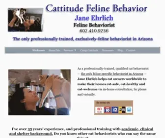 Cattitudebehavior.com(Cattitude Feline Behavior Counseling) Screenshot