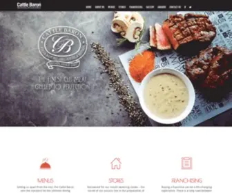Cattlebaron.co.za(Home of the original flaming Chateaubriand) Screenshot