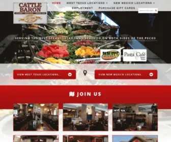 Cattlebaron.com(Cattle Baron Restaurants Inc) Screenshot