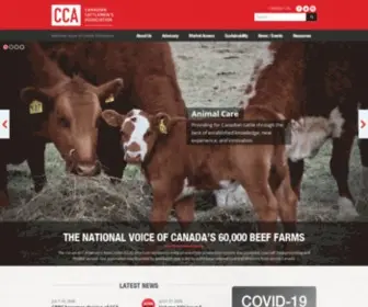 Cattle.ca(Canadian Cattle Association) Screenshot