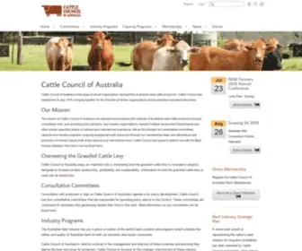 Cattlecouncil.com.au(Cattle Council of Australia) Screenshot