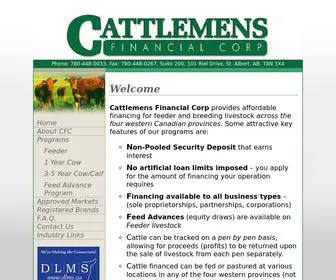 Cattlefinance.com(Cattlemens Financial Corp) Screenshot