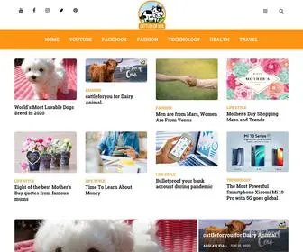 Cattleforyou.com(It is all about animal & pet lovers all around the world specially one who really care about Pet Animals) Screenshot