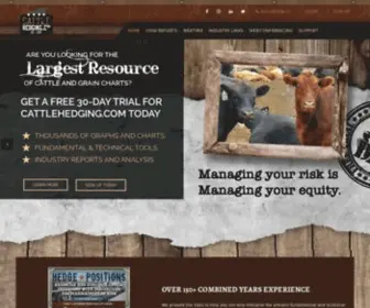 Cattlehedging.com(Risk Management Services for cattle and grain producers & beef packers in the U.S) Screenshot