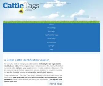 CattleStore.com(Allflex custom ear tags) Screenshot