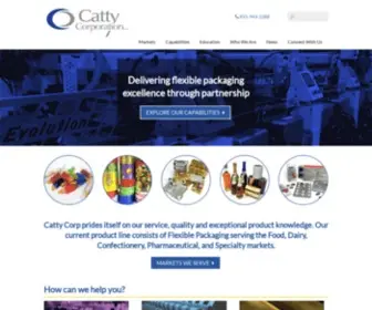 Cattycorp.com(Custom Flexible Packaging Manufacturer) Screenshot