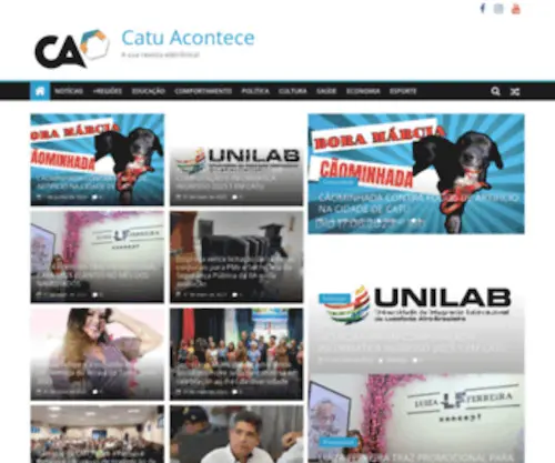 Catuacontece.com.br(A sua revista eletr) Screenshot