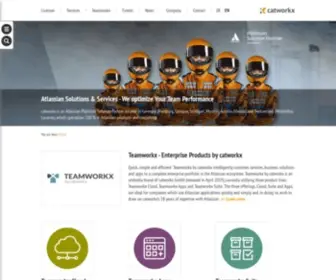 Catworkx.com(Atlassian Platinum Solutions & Service Partner) Screenshot