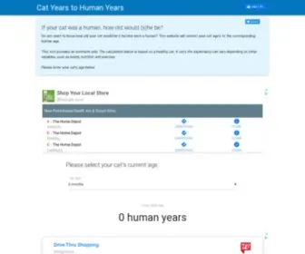 Catyearschart.com(Convert Dog Years to Human Years) Screenshot