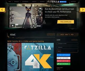 Catzilla.com(Catzilla 4K Computer Benchmark) Screenshot