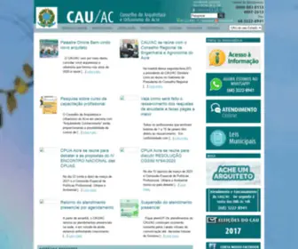 Cauac.gov.br(Conselho de Arquitetura e Urbanismo) Screenshot