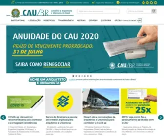 Caubr.gov.br(O Conselho de Arquitetura e Urbanismo (CAU)) Screenshot