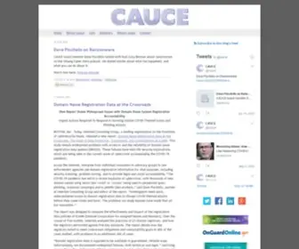 Cauce.com(The internet's oldest & largest email and end) Screenshot