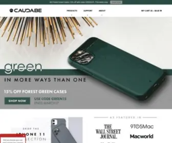 Caudabe.com(Minimalist and ultra thin iPhone cases) Screenshot