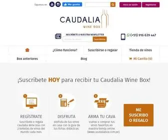 Caudaliabox.com.pe(Caudalia Wine Box) Screenshot