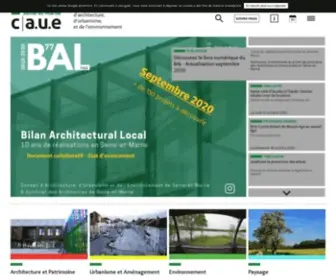 Caue77.fr(Conseil d'Architecture) Screenshot