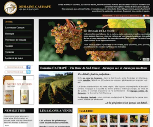 Cauhape.com(Domaine CAUHAPÉ) Screenshot