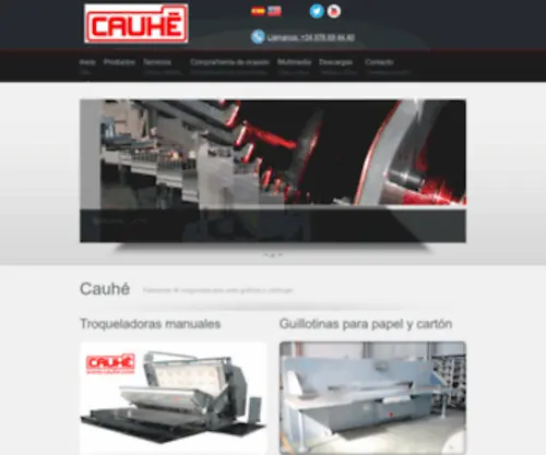 Cauhe.es(Maquinaria industrial Cauhé) Screenshot