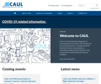 Caul.edu.au(Council of Australian University Librarians (CAUL)) Screenshot