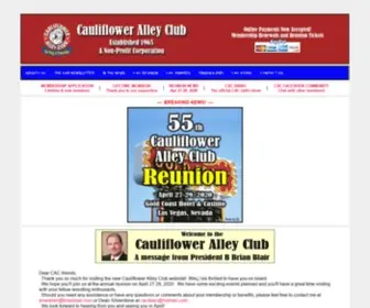 Caulifloweralleyclub.org(Cauliflower Alley Club) Screenshot
