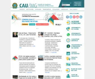 Caumg.gov.br(Site oficial do Conselho de Arquitetura e Urbanismo de Minas Gerais) Screenshot