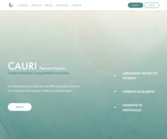 Cauri.com(CAURI Payment System) Screenshot