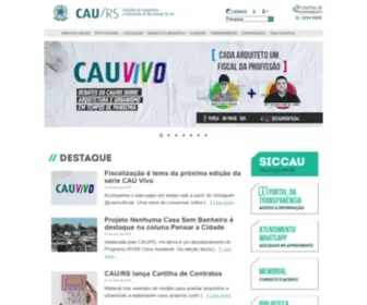 Caurs.gov.br(Conselho de Arquitetura e Urbanismo do Rio Grande do Sul) Screenshot