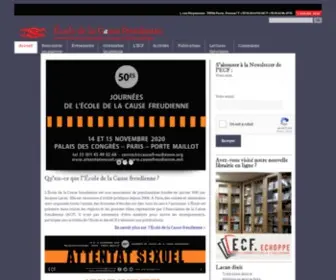 Causefreudienne.org(Ecole de la cause freudienne) Screenshot