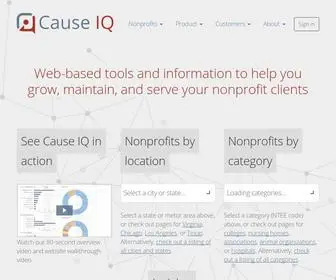 Causeiq.com(Cause IQ) Screenshot