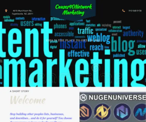 Causes40Network.com(Digital Marketing Services) Screenshot