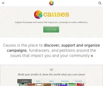 Causes.com(Take Action on Issues You Care About) Screenshot