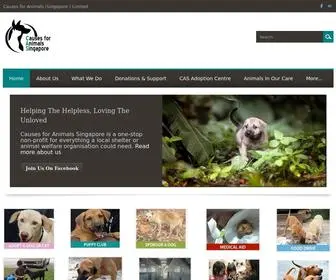 Causesforanimals.com(Causes for Animals (Singapore)) Screenshot