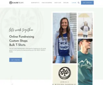 Causeteam.com(Your team for all your fundraising) Screenshot