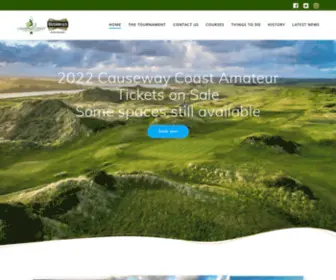 Causewaycoastgolf.com(The Causeway Coast Amateur Golf Tournament) Screenshot