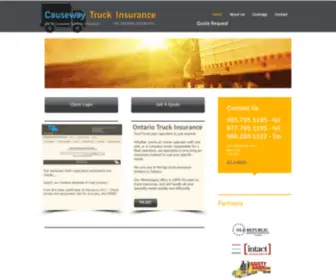 Causewaytrucking.com(Causeway General Insurance) Screenshot